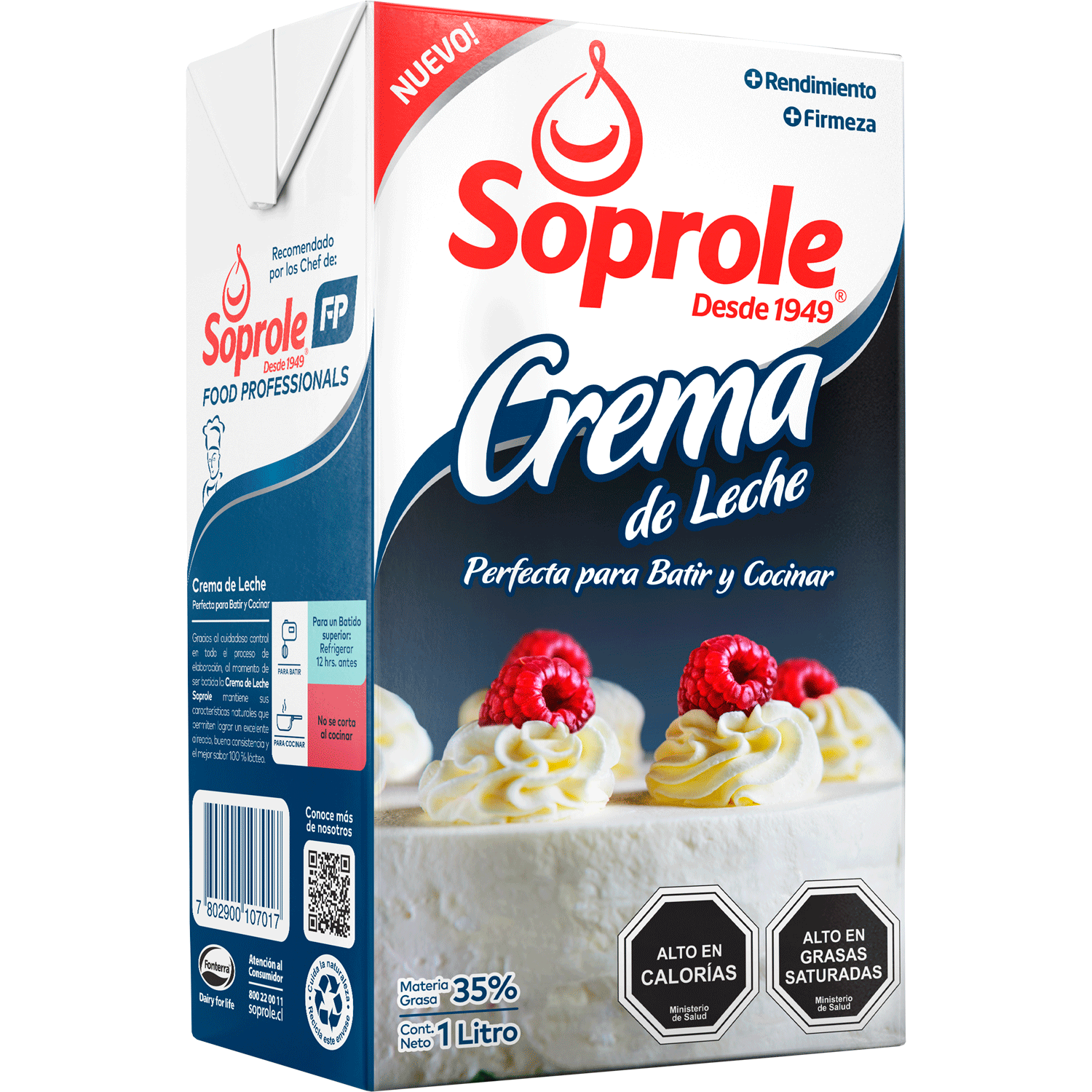 Crema Chanty Uht Lt Soprole