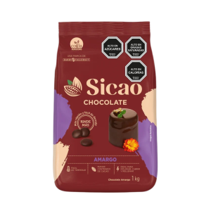 Chocolate Sicao Amargo 58% Cacao 1 Kilo, cacao fino, huevos de pascua, sicao chile , lacasacosta.cl la casa costa , insumos de reposteria