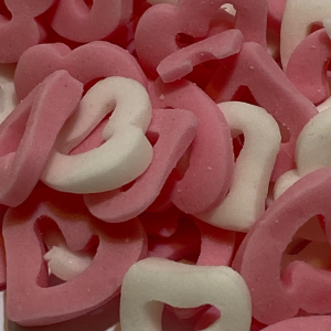 Sprinkle Corazon Rosado, mostacilla, lacasacosta